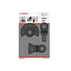 Bosch Starlock Fliesen-Basis-Set, 3-teilig, Sägeblatt-Satz