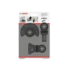 Bosch Starlock Fliesen-Basis-Set, 3-teilig, Sägeblatt-Satz