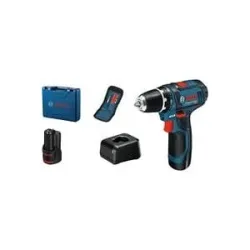 Bosch Professional GSR 12V-15 -Akku-Bohrmaschine 12 V inkl. 2. Akku, inkl. Ladegerät, inkl. Koffer