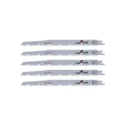 Bosch Accessories 2608650676 Säbelsägeblatt S 1531 L, Top for Wood, 5er-Pack Sägeblatt-Länge 240 mm 5 St.