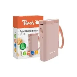 Peach Etikettendrucker | rosa | platzsparend und kabellos | überall Ordnung schaffen | PE110-pi