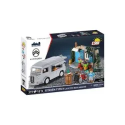 COBI Action Town 24633 - Citroën Typ H La Petite Boulangerie, Maßstab 1:35, 397 Klemmbausteine/2 Figuren