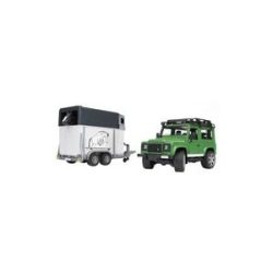 bruder ® Land Rover Defender mit Pferdeanhänger 02592