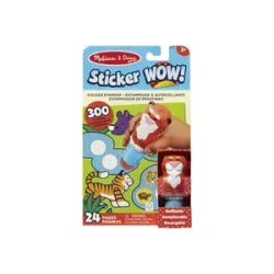 Spin Master Melissa & Doug - Sticker WOW! Tiger Aufkleberstempel & Block, Basteln
