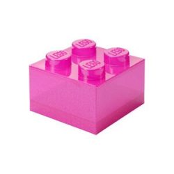 Room Copenhagen LEGO Storage Brick 4 Top Lid Glitter , Aufbewahrungsbox