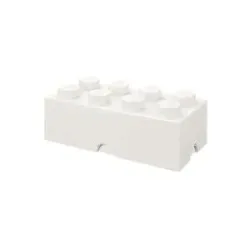 Room Copenhagen - Stapelbare Aufbewahrungsbox mit 8 Noppen weiss, Weissgold