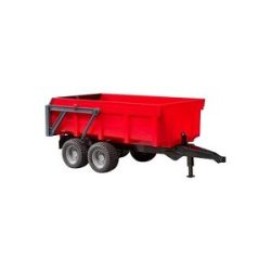 bruder ® Wannenkippanhänger mit Automatikrückwand (rot)