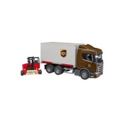 Scania Super 560R Logistik LKW mit Mitnahmestapler, Modellfahrzeug