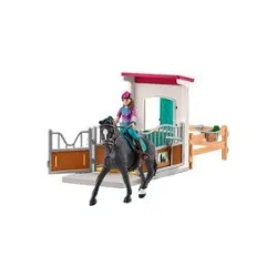 Schleich Horse Club Pferdebox mit Lisa & Storm, Spielfigur
