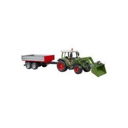Fendt Vario 211 mit Frontlader und Bordwandanhänger, Modellfahrzeug