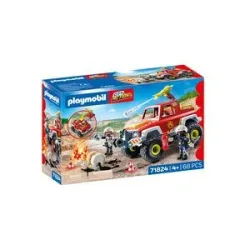 Playmobil - 71824 Feuerwehrtruck, Multicolor