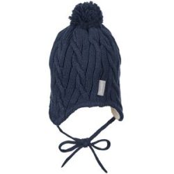 Wintermütze Strick Bommel