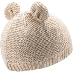 Sterntaler Winter-Strickmütze mit Ohren natur unisex