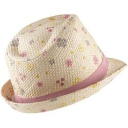 Sterntaler Strohhut mit UV-Schutz Blumen mehrfarbig