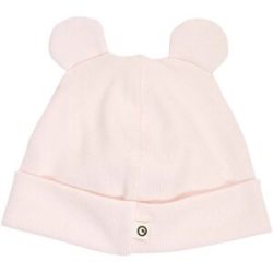 Müsli Mütze mit Ohren Rippqualität rosa 56/62