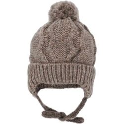 Winter-Strickmütze mit Bommel