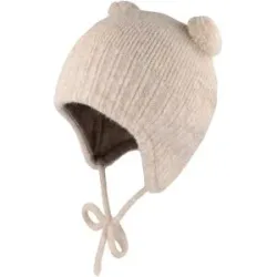 Winter-Strickmütze mit Bommel