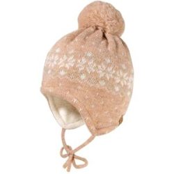 Norweger-Strickmütze Jacquard mit Bommel