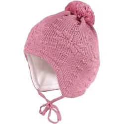 Winter-Strickmütze mit Bommel