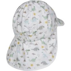 Sterntaler Schirmmütze mit Nacken- und UV-Schutz Dinos weiss   mehrfarbig