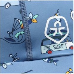 Colorkids Schirmmütze mit Nacken- und UV-Schutz Strand blau   mehrfarbig