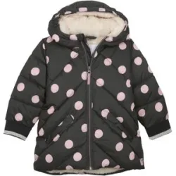 Parka mit Kapuze und Plüschfutter Punkte