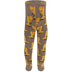 Ewers Strumpfhose Dino braun   gelb   mehrfarbig 92/98