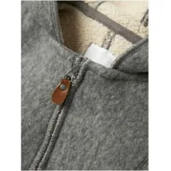 Overall mit Kapuze Wollwalk-Optik Teddyfell