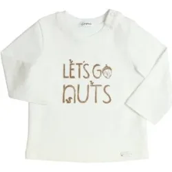 Gymp Shirt langarm Let's go nuts natur