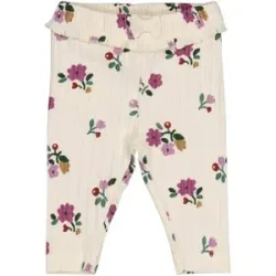 Leggings Blumen Rippqualität