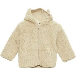 Plüschjacke Kapuze mit Ohren