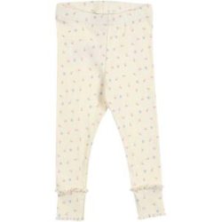 Leggings Mitwachsbündchen Blumen Rippqualität