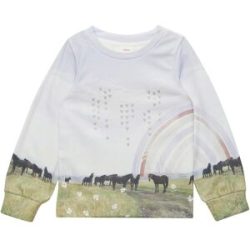 Sweatshirt Pferde Regenbogen