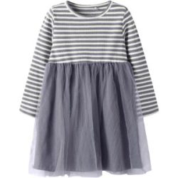 Kleid langarm Tüllrock Ringel