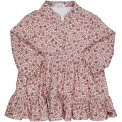 Cordkleid langarm Blumen