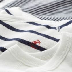 Petit Bateau - Body, langarm, Lot 54219, 6 Monate, Multicolor