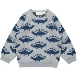 Sense Organics Pullover Dinos grau   blau   mehrfarbig 62/68
