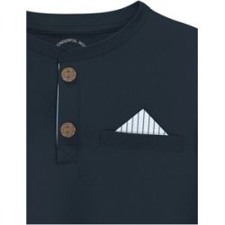 s.Oliver Henley-Shirt langarm 2in1 blau