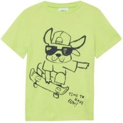 T-Shirt Hund Skateboard