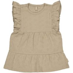 Webkleid mit Flügelarm Blumenstickerei