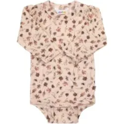 Woll-Body langarm Blumen