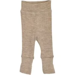 Wollhose mit Klappfuß Rippqualität Merinowolle