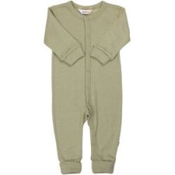 Overall mit Klappfuß Rippqualität Wolle/Seide