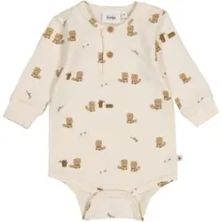 Henley-Body langarm Biber