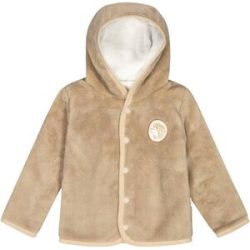 Plüschjacke mit Kapuze