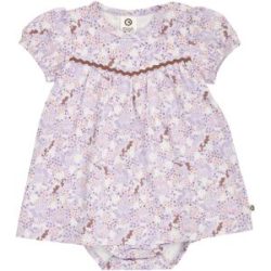 Bodykleid kurzarm Puffärmel Einhörner Blumen