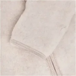 Wollfleece-Overall mit Klappbündchen und Kapuze mit Ohren Merinowolle