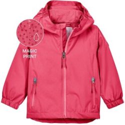 Regenjacke mit Kapuze und Mitwachsfunktion Magic Print