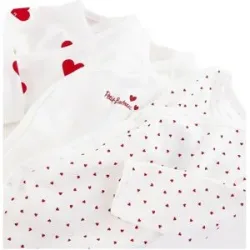Petit Bateau - Triopack, Bodys, langarm, 0 m, Rot