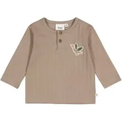 Henley-Shirt langarm Ente Rippqualität